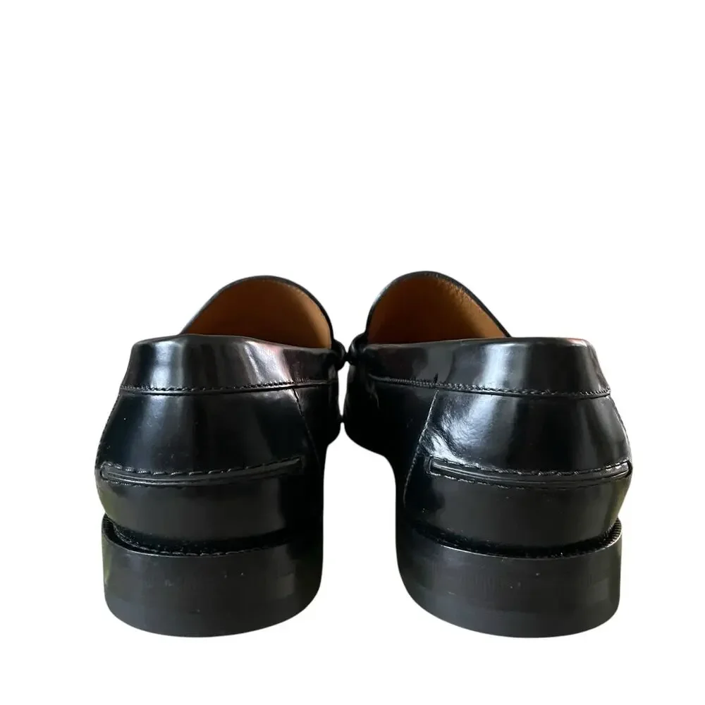 Gucci Interlocking G Loafer Millennial Ribot Black Mens 12 | US 12.5 New
